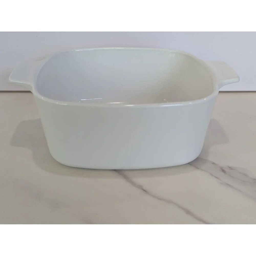 Vintage Casserole Dish 1.5 Qt White Cookmates by Corning KA-SP-1 1/2